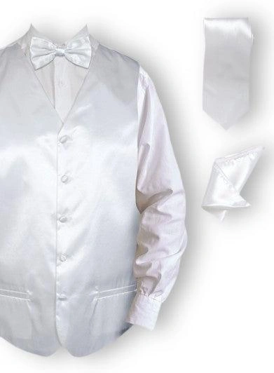 Elegante Chaleco de Esmoquin Blanco: ¡Prepárate para Brillar! Conjunto Impecable, Estilo Inigualable.